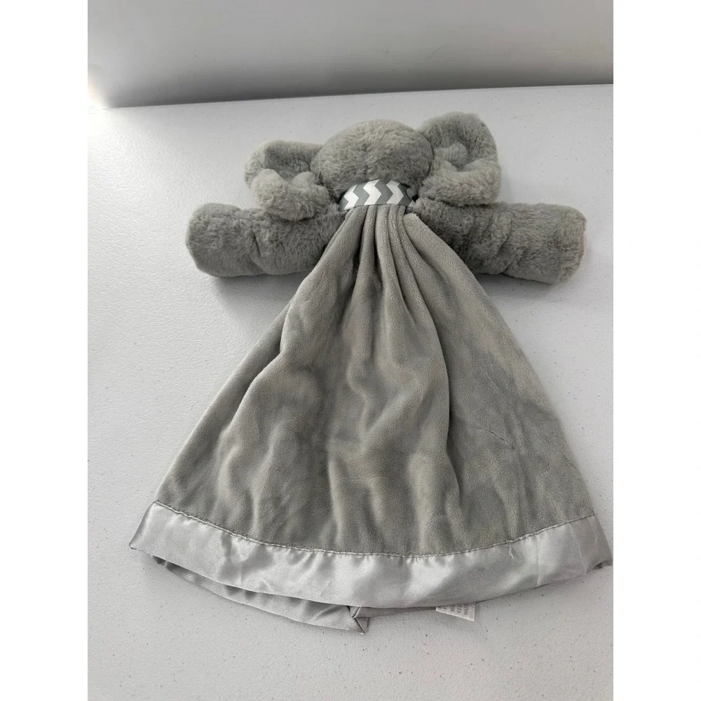 Bearington Baby Elephant Lovey Security Blanket Personalized Carter Gray Plush